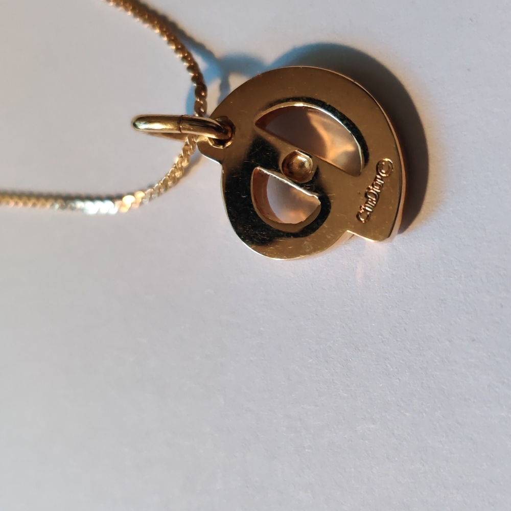 CHRISTIAN DIOR Gold Filled Chain and Pendant - Picture 9 of 9